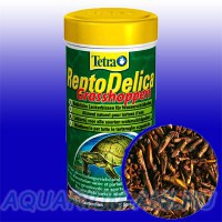 Натуральное лакомство для водных черепах TETRA ReptoDelica Grasshoppers 250ml 